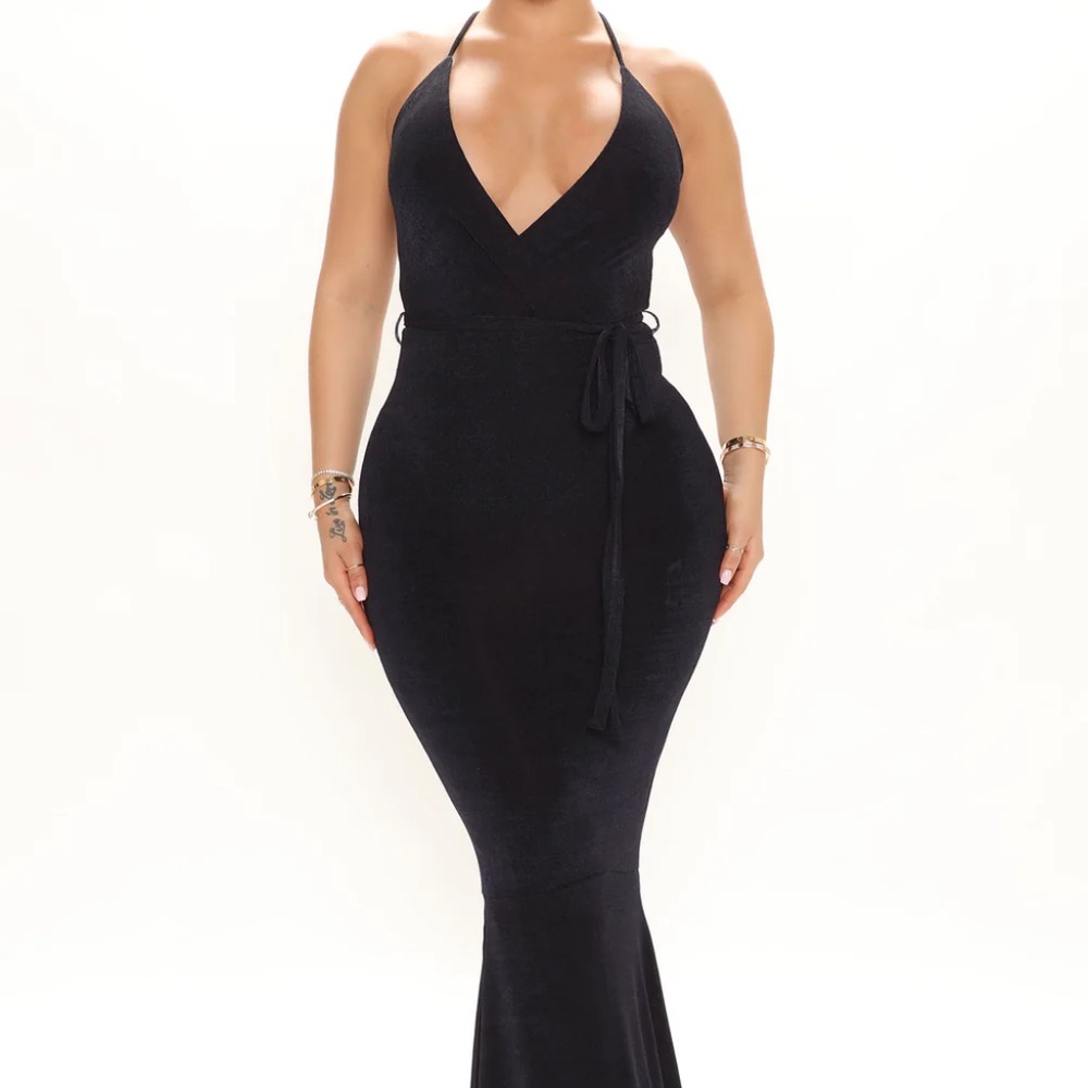 Fashion Nova Maldives Slinky Maxi Dress NWT Size XL
